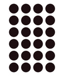 Set 2x24 etichete rotunde, negre, marker inclus
