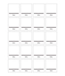 Set 2x20 etichete recipiente alimente uscate, albe, marker inclus