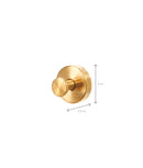 Set cârlige inteligente inox, montare fixă & ușoară, auriu