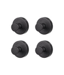 Set cârlige inteligente inox, montare fixă & ușoară, negru mat
