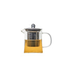 Ceainic compact, minimalist, sticlă, filtru inox detașabil, 350 ml
