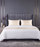 Sada 2 povlaků na polštář, satén, Tencel™ Lyocell, 50 × 70 cm, béžová