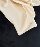 Sada 2 povlaků na polštář, satén, Tencel™ Lyocell, 50 × 70 cm, béžová