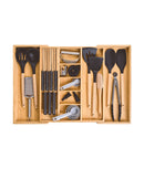 Organizator sertar ustensile, bambus, extensibil