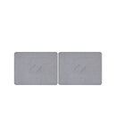 Set 2 plăci ultra absorbante, baie, modulare, diatomită, gri