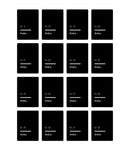 Set 32 etichete recipiente ceai, negre