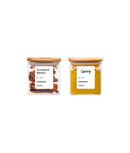 Set 50 etichete recipiente condimente, albe, marker inclus