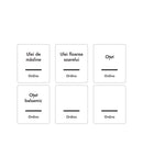 Set 6 etichete sticle ulei, albe, marker inclus