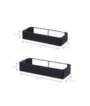 Set 4 rafturi organizare baie, autoadezive, design minimalist