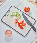 Sada 2 titanových krájecích prkének, mimořádně odolných, 0 mikroplastů, střední a velké